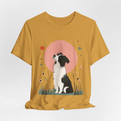 Dreamy Australian Shepherd Minimalist Unisex Tee