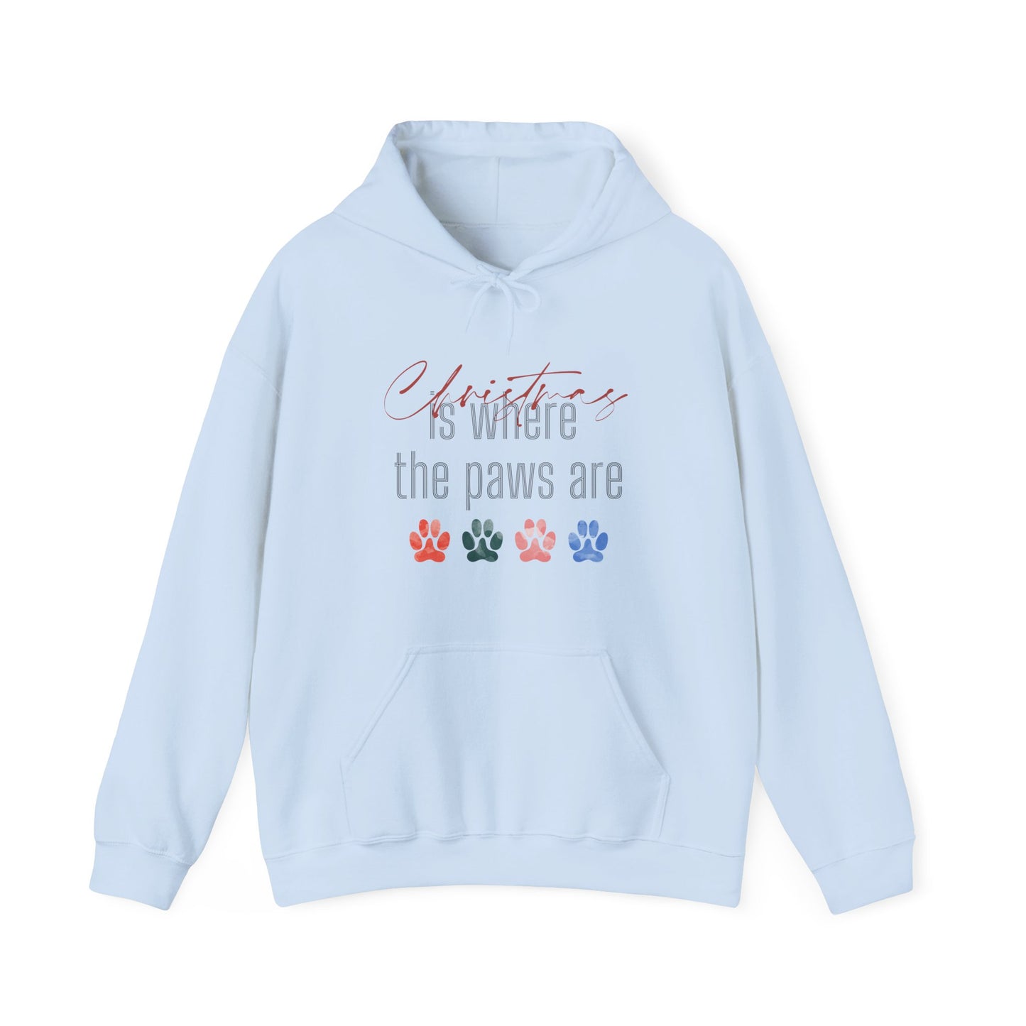 Christmas Is Where The Paws Are Hoodie