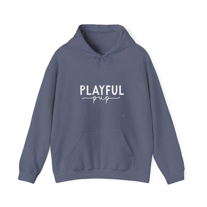 Playful Pup Unisex Hoodie | Minimalist Aesthetic Dog Gift