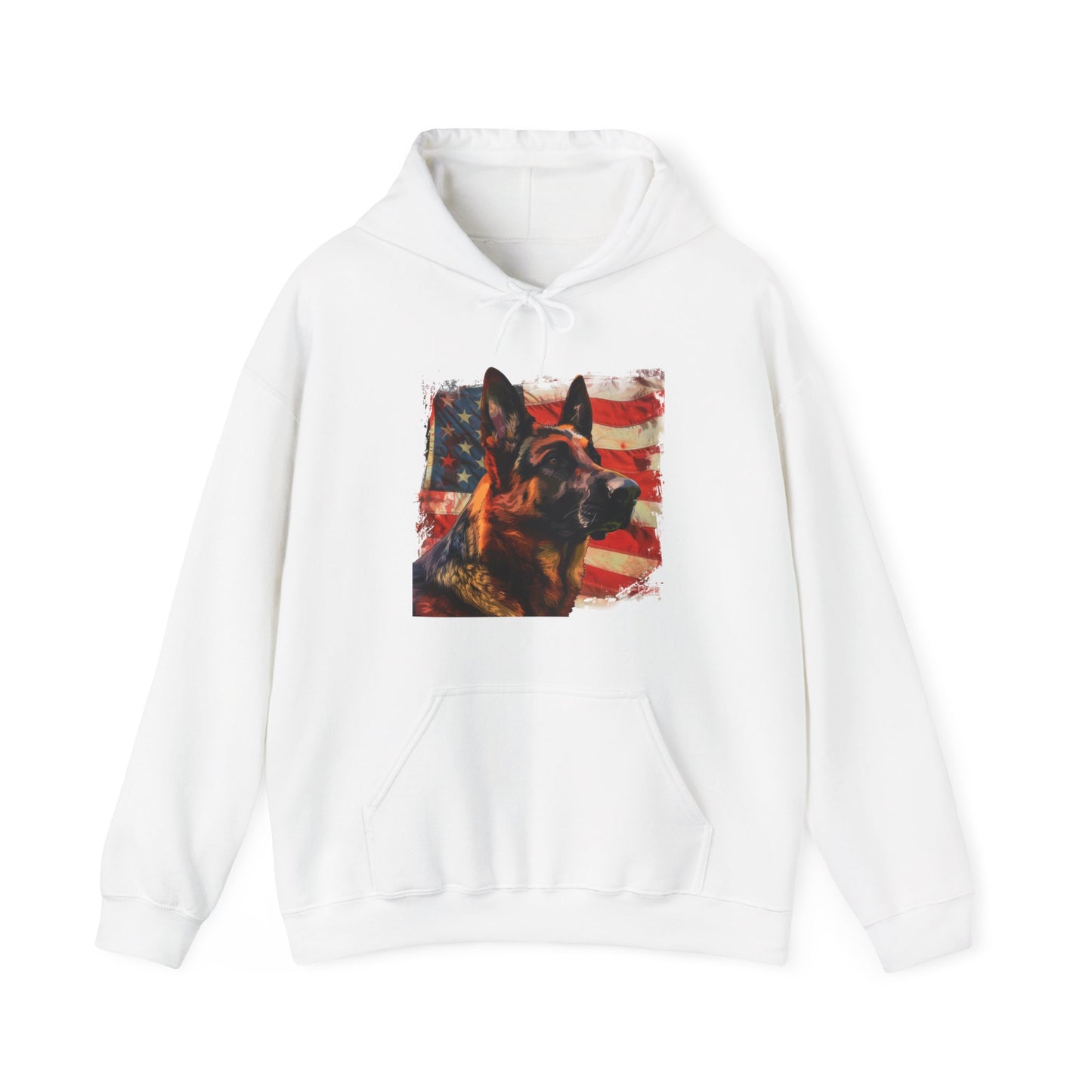 German Shepherd Patriotic Unisex Hoodie