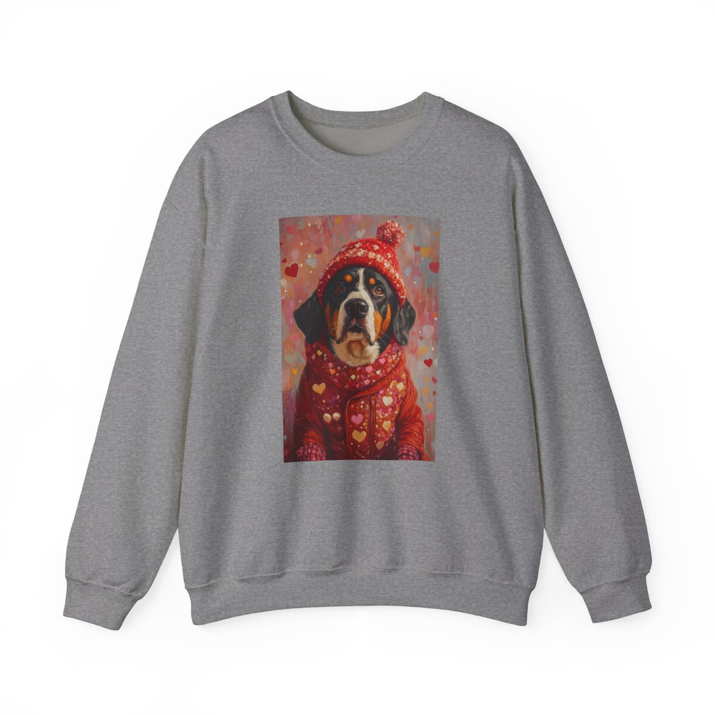 Bernese Love Sweatshirt | Valentine's Dog Sweater Art