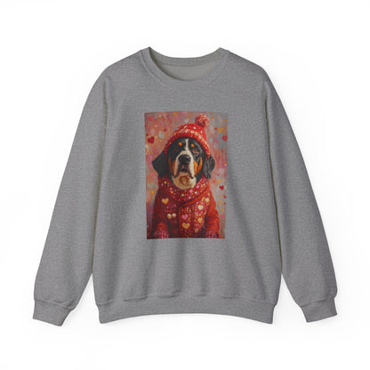 Bernese Love Sweatshirt | Valentine's Dog Sweater Art