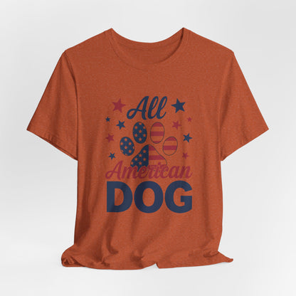All American Dog Tee – Patriotic Paw Pride