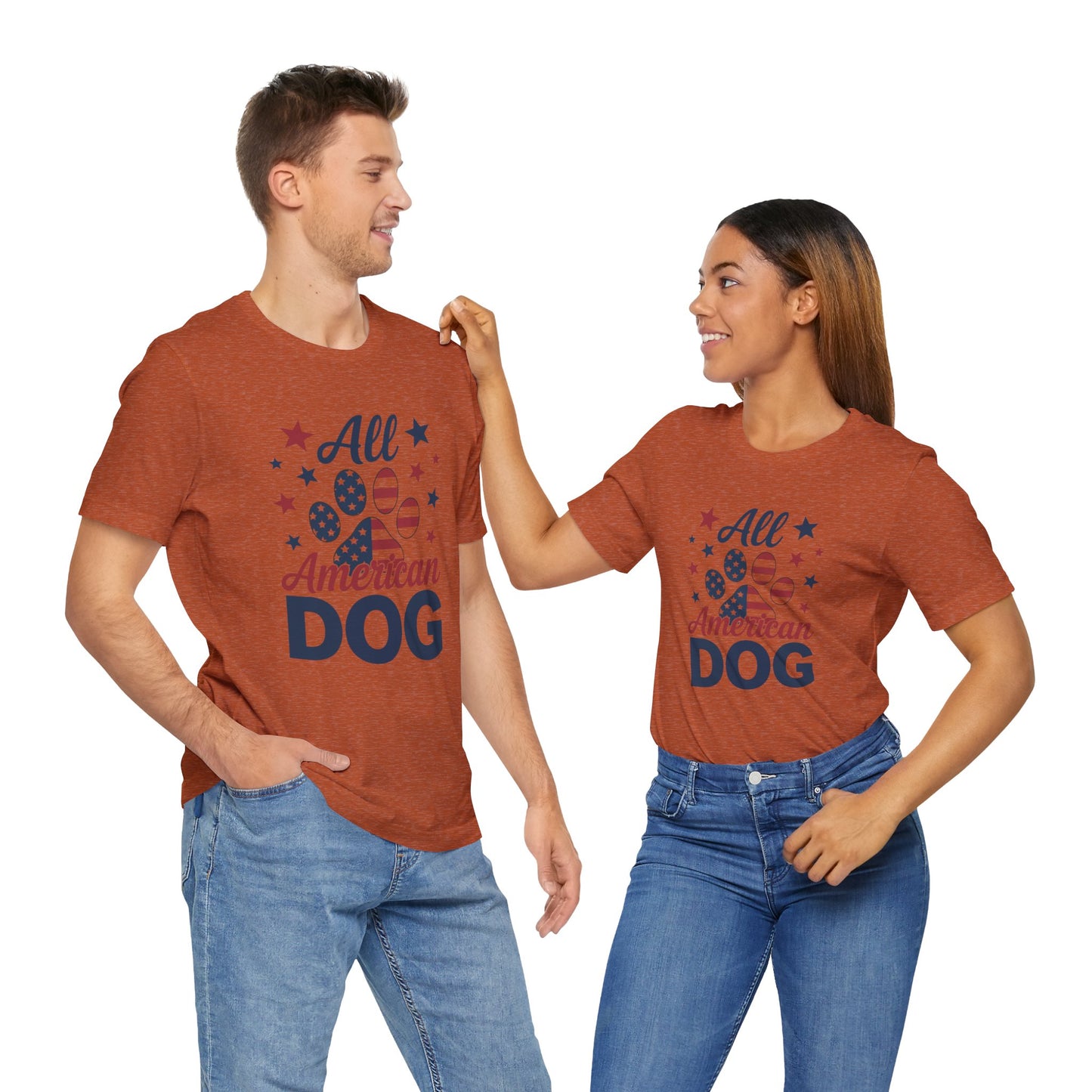 All American Dog Tee – Patriotic Paw Pride
