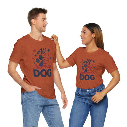 All American Dog Tee – Patriotic Paw Pride