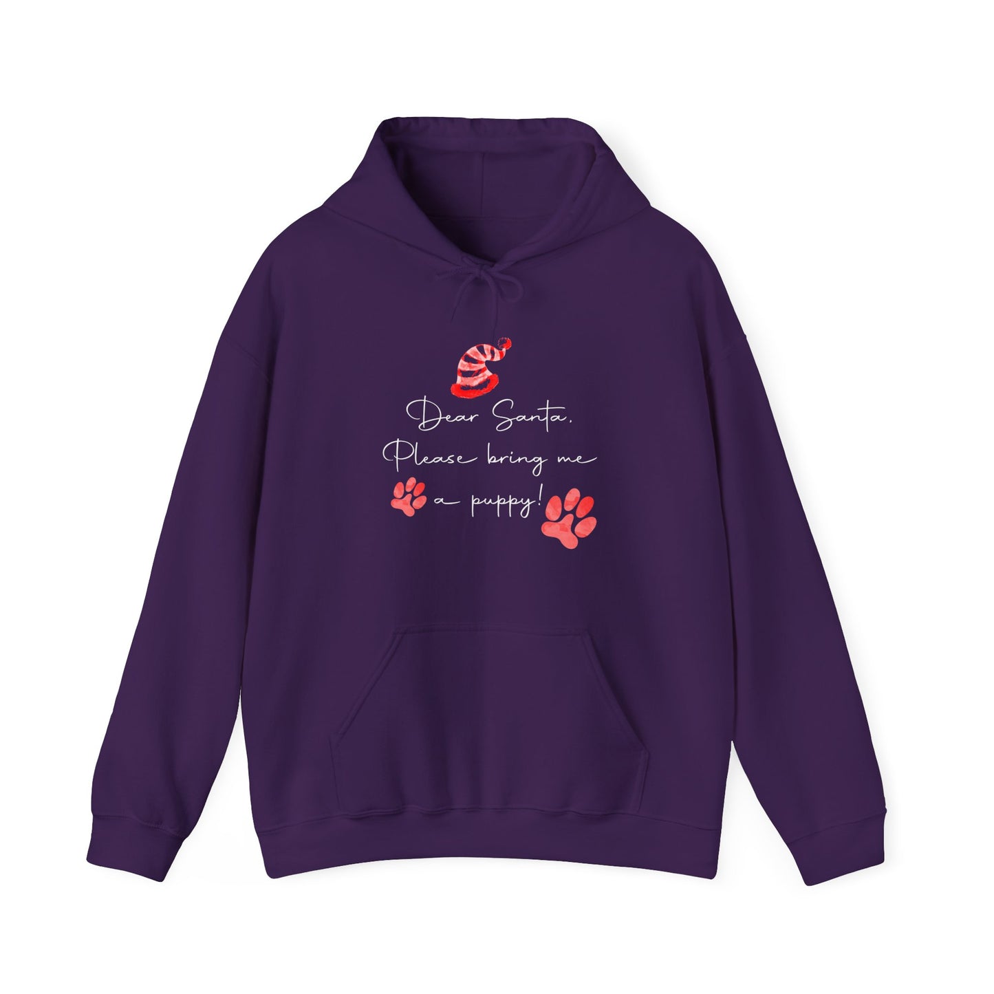 Dear Santa, Bring Me a Puppy - Christmas Hoodie