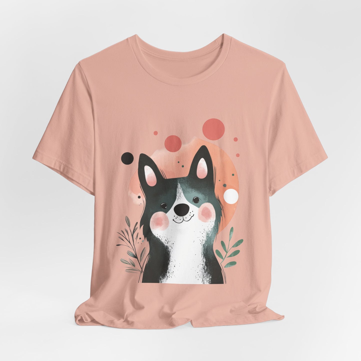 Smiling Akita Minimalist Unisex Tee