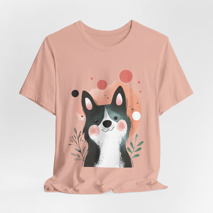 Smiling Akita Minimalist Unisex Tee
