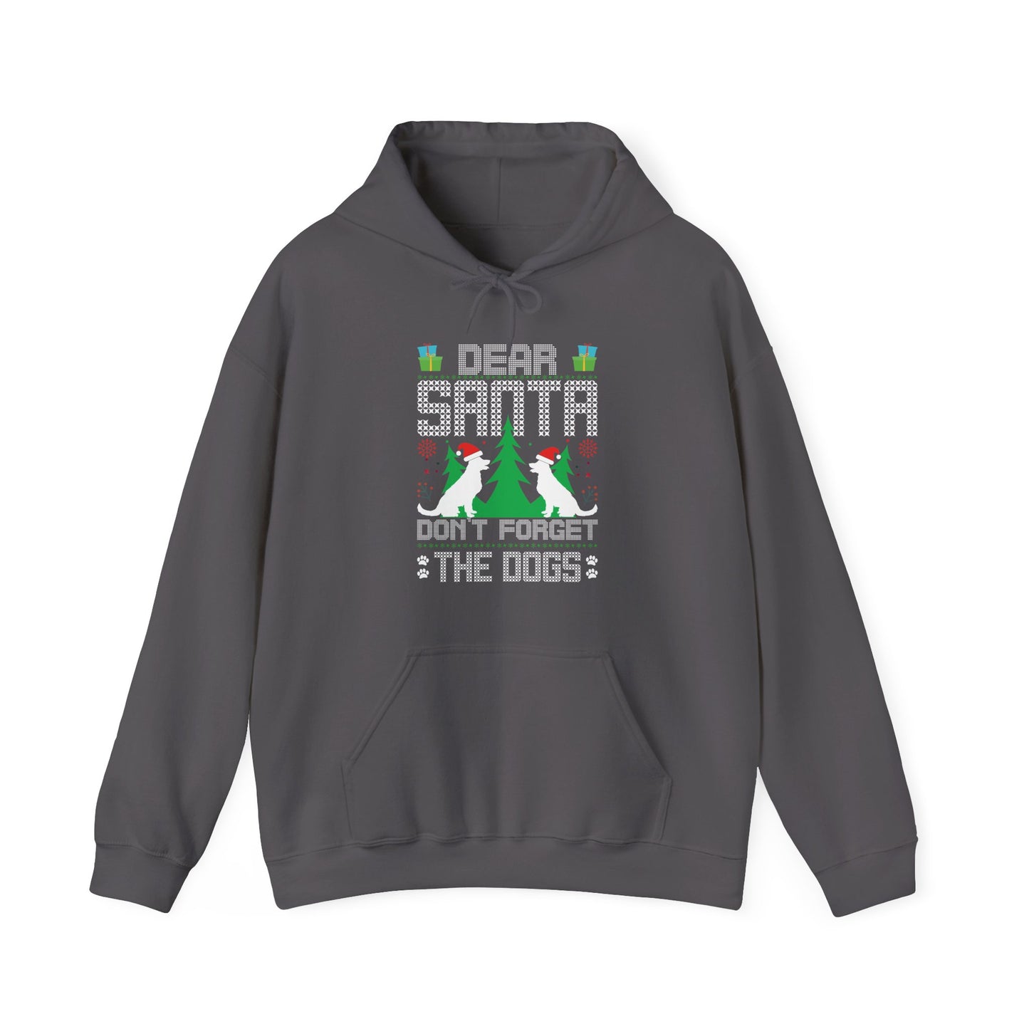 Dear Santa Don't Forget the Dogs – Unisex Holiday Hoodie