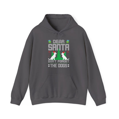 Dear Santa Don't Forget the Dogs – Unisex Holiday Hoodie