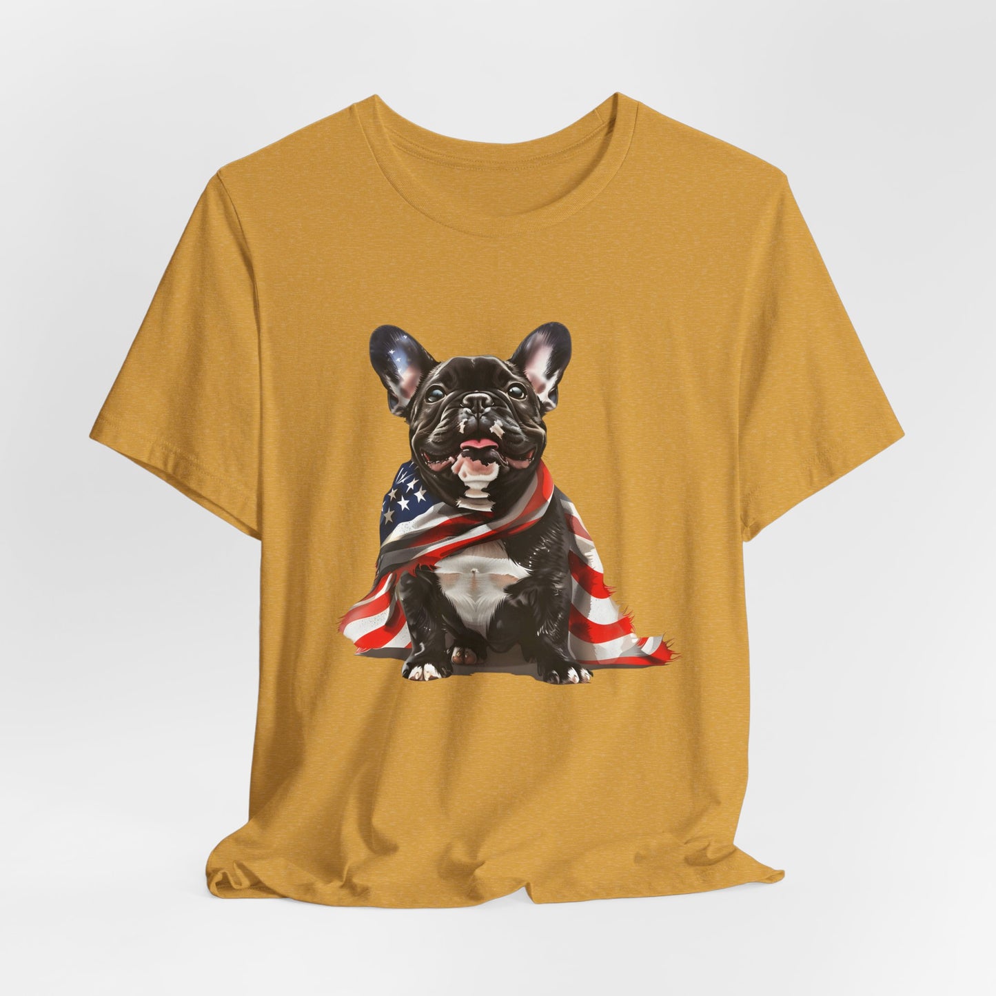 Patriotic French Bulldog Unisex T-Shirt