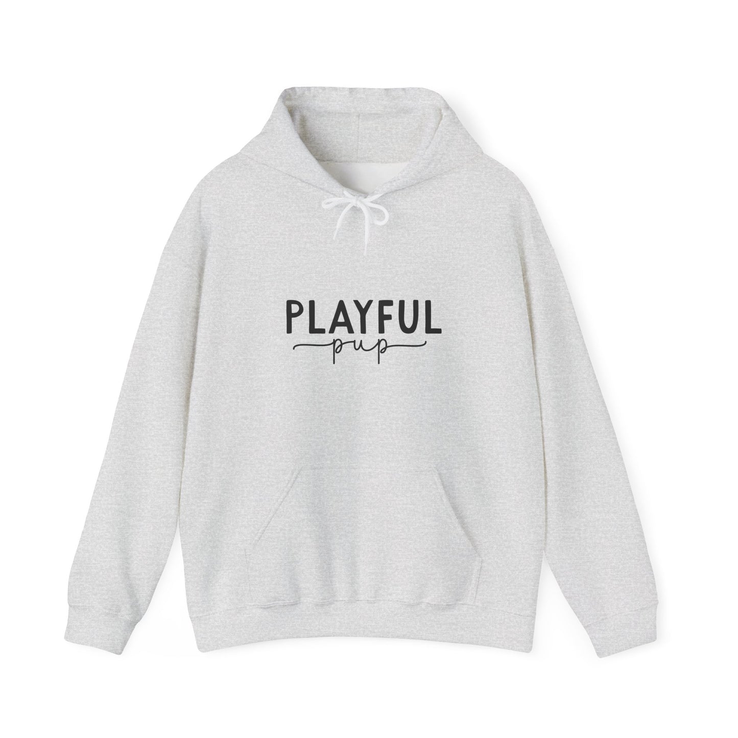 Playful Pup Unisex Hoodie | Minimalist Aesthetic Dog Gift