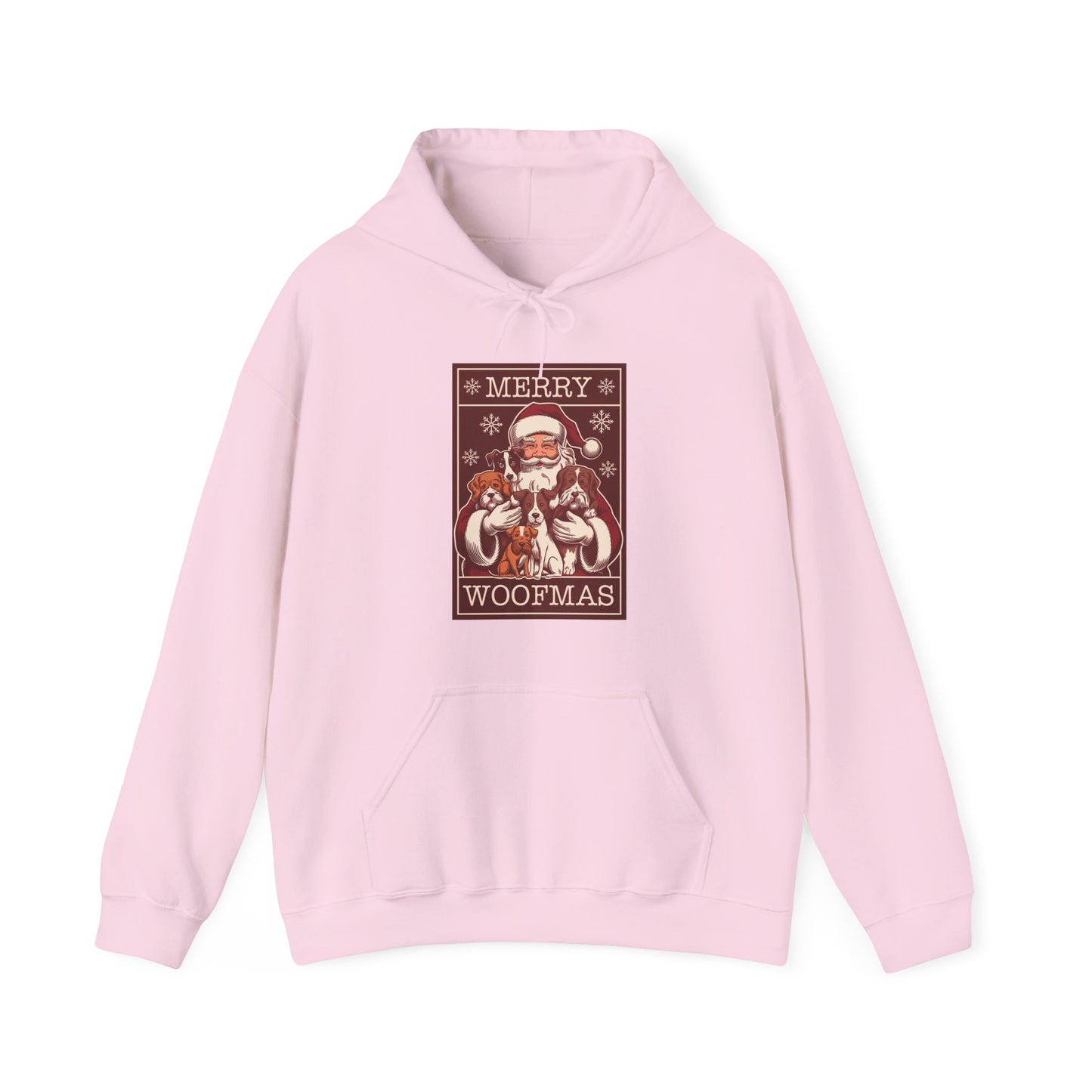Merry Woofmas Hoodie | Vintage Santa & Dogs Sweater