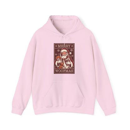Merry Woofmas Hoodie | Vintage Santa & Dogs Sweater