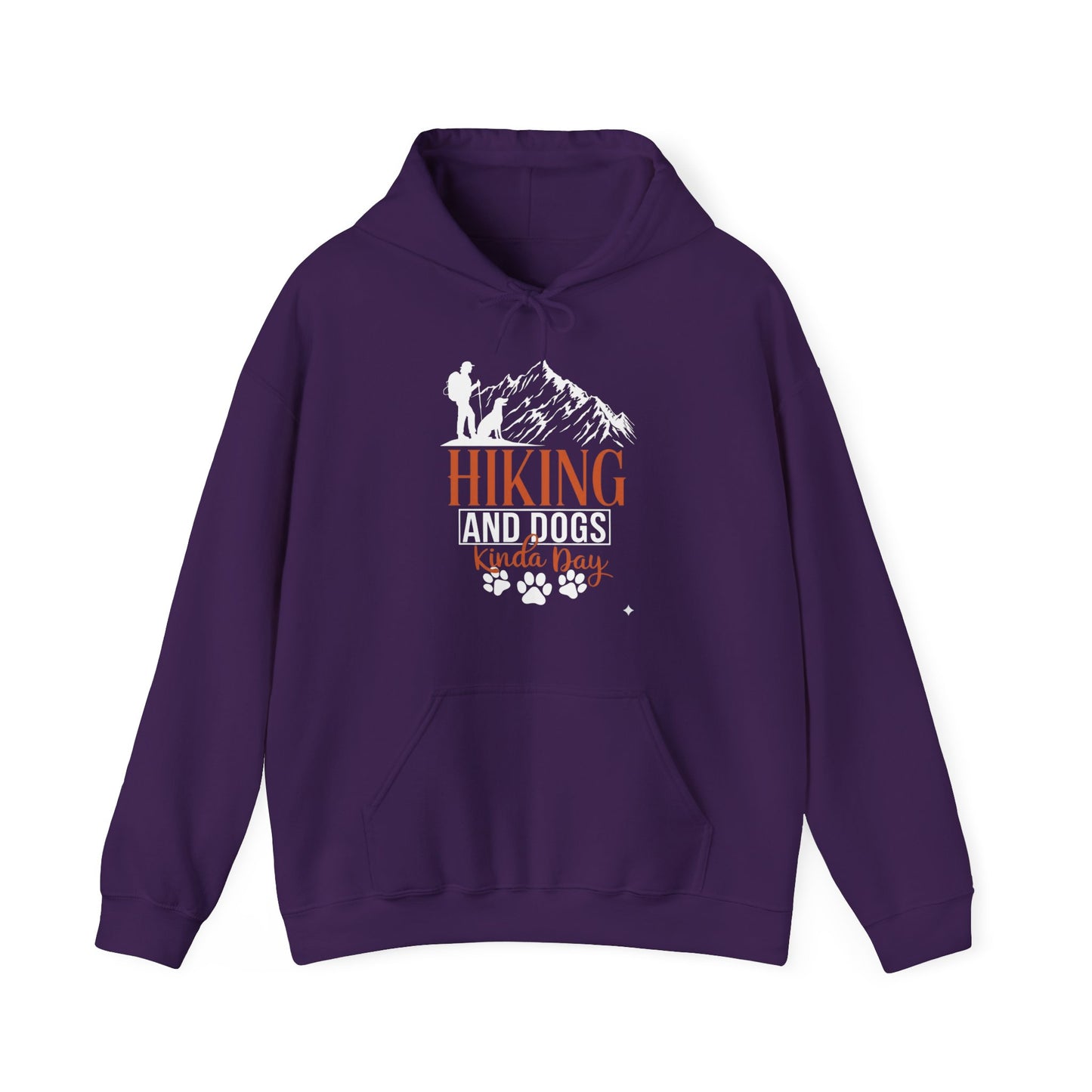 Hiking and Dogs Kinda Day Unisex Hoodie