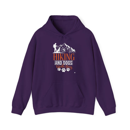Hiking and Dogs Kinda Day Unisex Hoodie