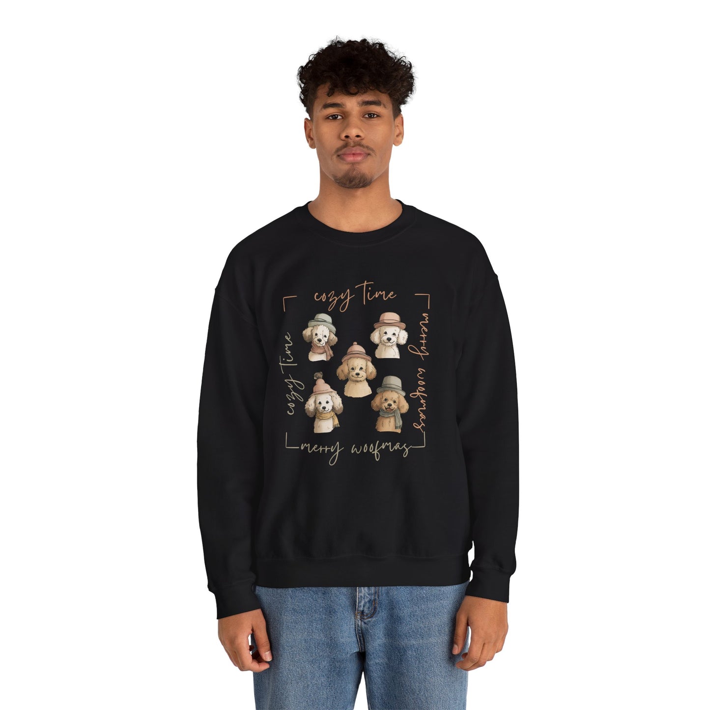 Cozy Woofmas Sweatshirt | Stylish Poodle Squad Sweater