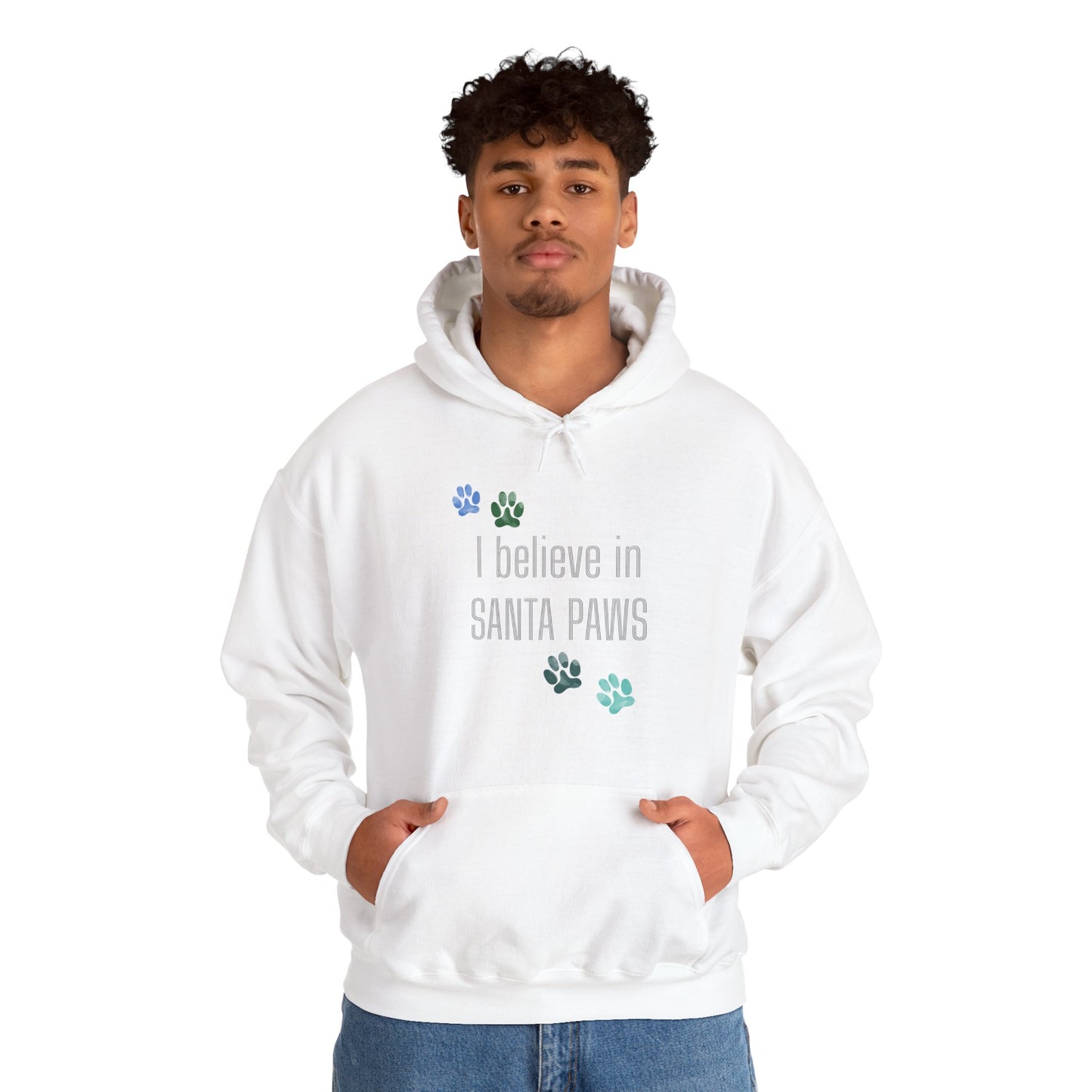 I Believe in Santa Paws Unisex Dog Lover Hoodie