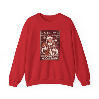 Merry Woofmas Santa Dog Unisex Christmas Sweatshirt