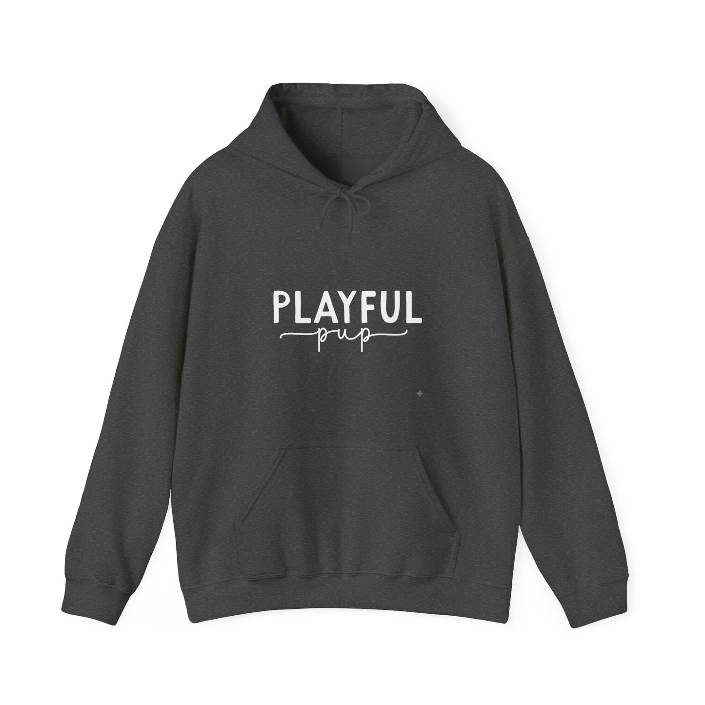 Playful Pup Unisex Hoodie | Minimalist Aesthetic Dog Gift