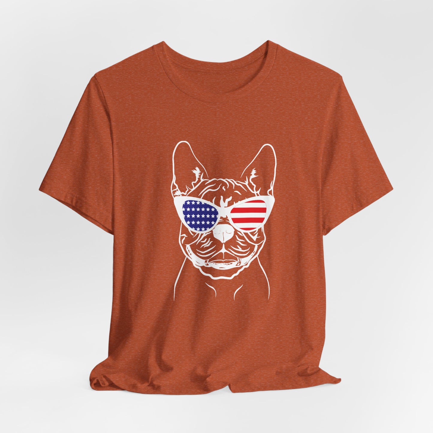 Patriotic French Bulldog T-Shirt – Unisex USA Dog Lover Tee