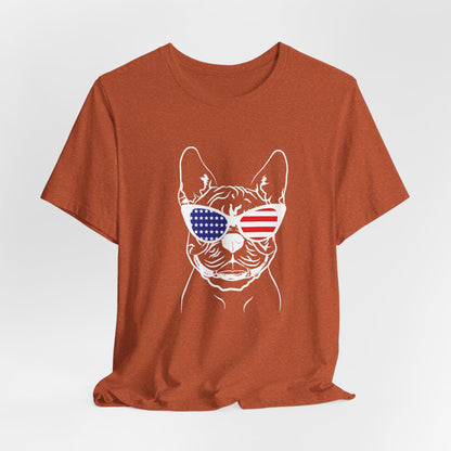Patriotic French Bulldog T-Shirt – Unisex USA Dog Lover Tee
