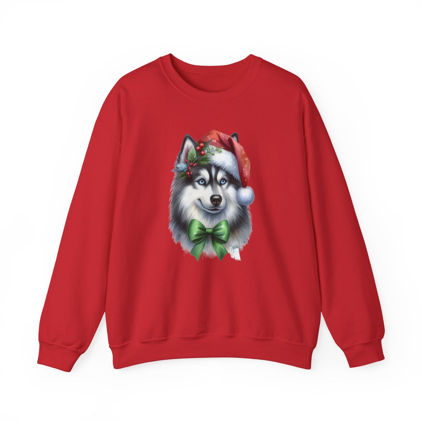 Husky Santa Sweatshirt | Festive Christmas Dog Sweater