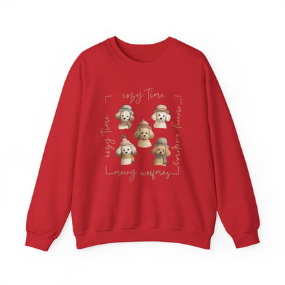 Cozy Woofmas Sweatshirt | Stylish Poodle Squad Sweater