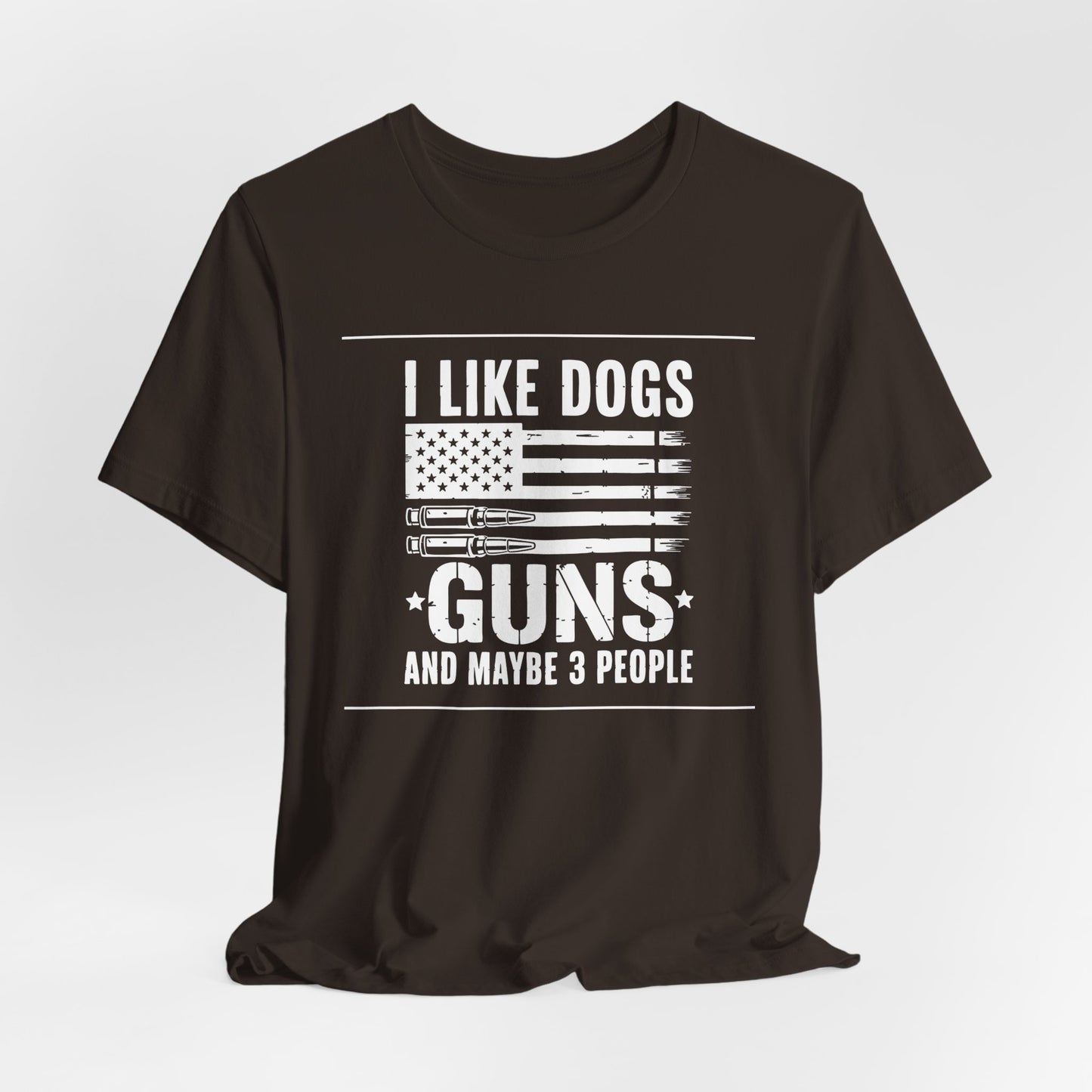 "Dogs, Guns & 3 People" Unisex T-Shirt –  Patriotic Tee