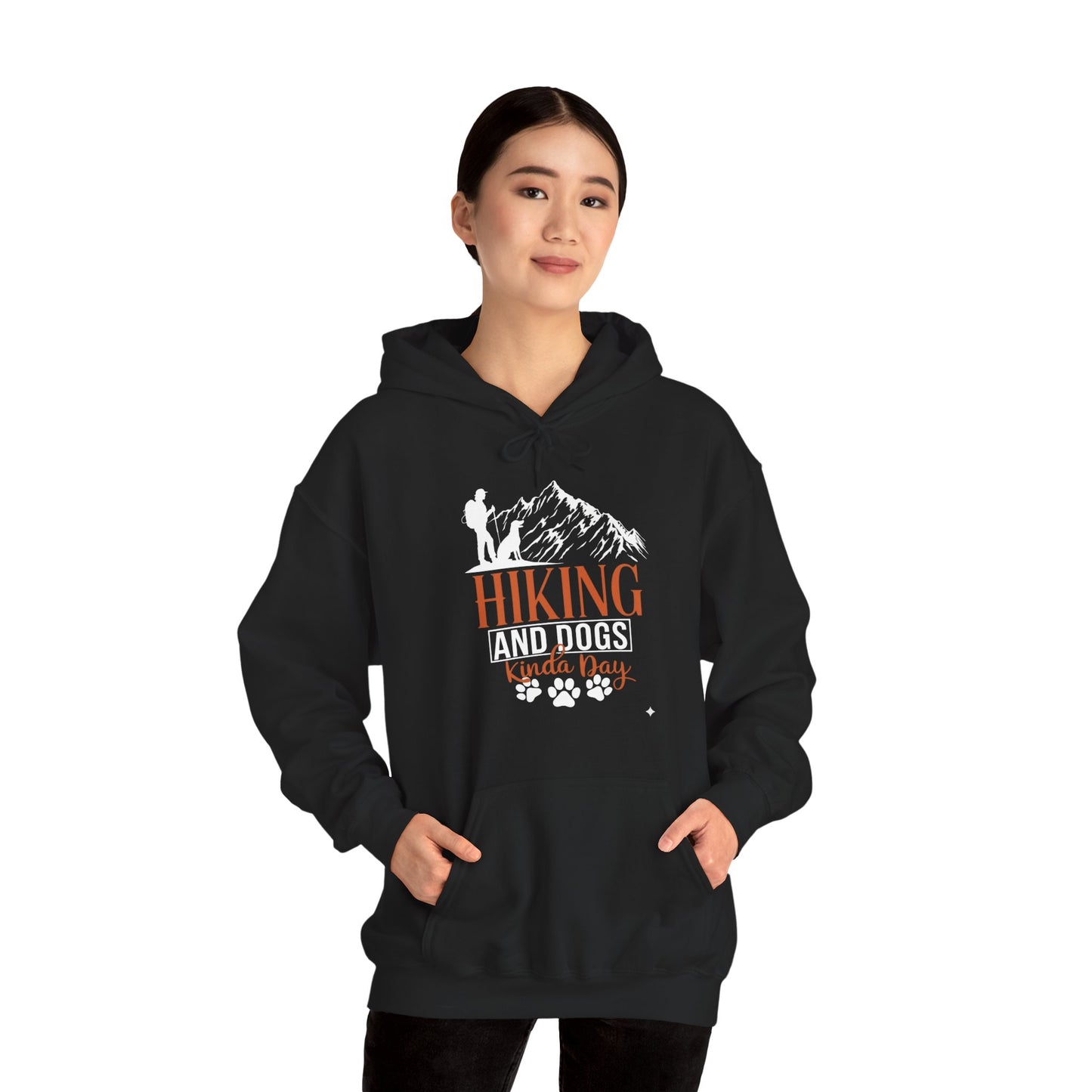 Hiking and Dogs Kinda Day Unisex Hoodie