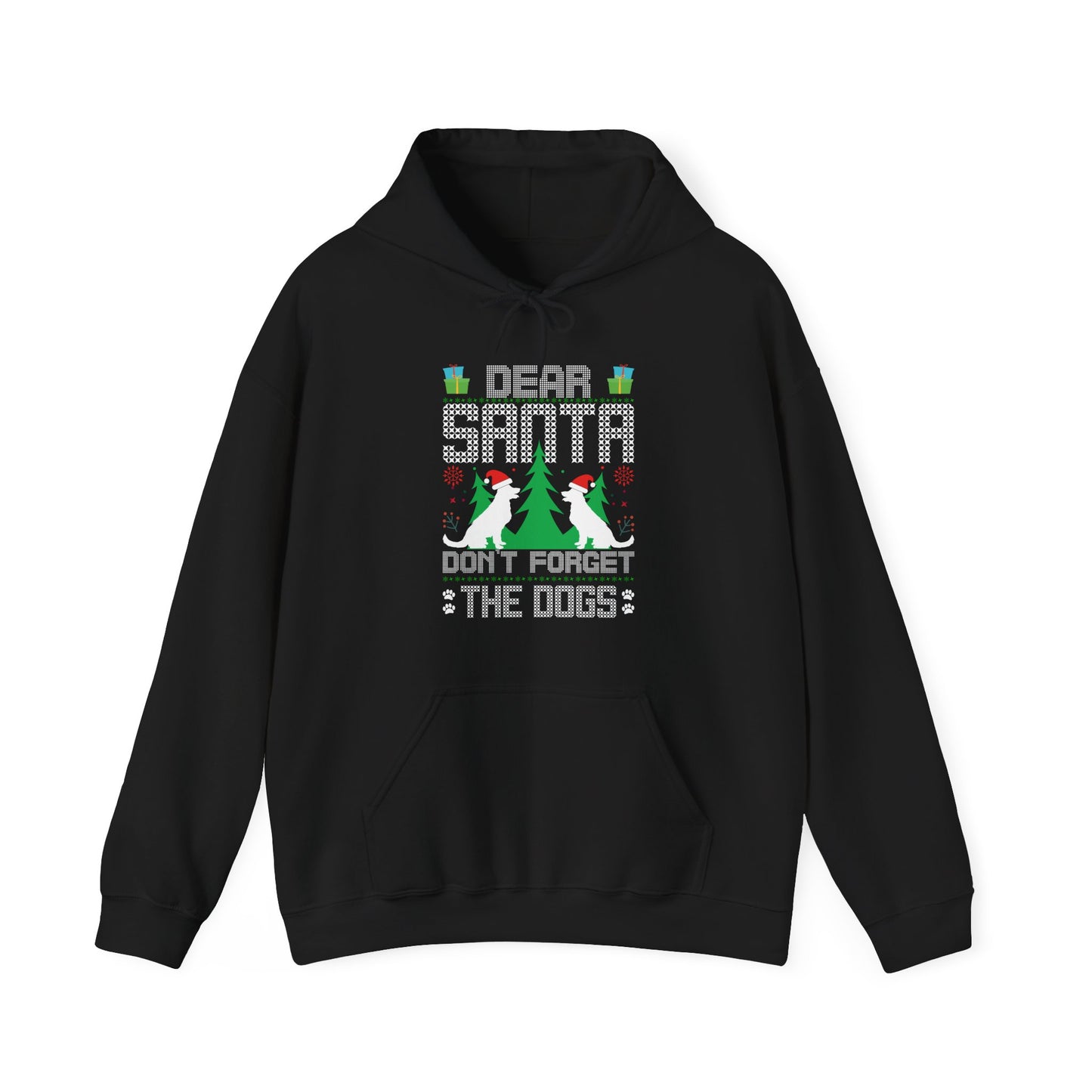 Dear Santa Don't Forget the Dogs – Unisex Holiday Hoodie