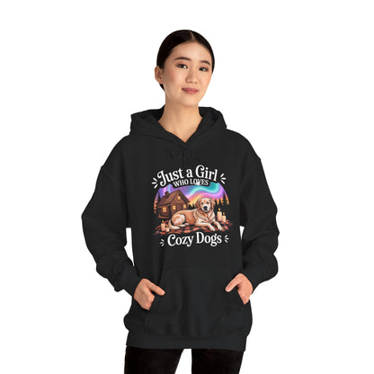 Girl Who Loves Cozy Dogs Hoodie | Cabin Life Sweater