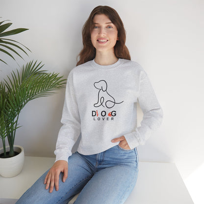 Minimalist One-Line "Dog Lover" Sweatshirt