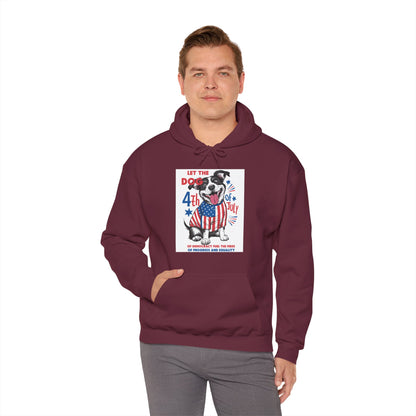 4th of July Dog - American Flag Patriotic Hoodie
