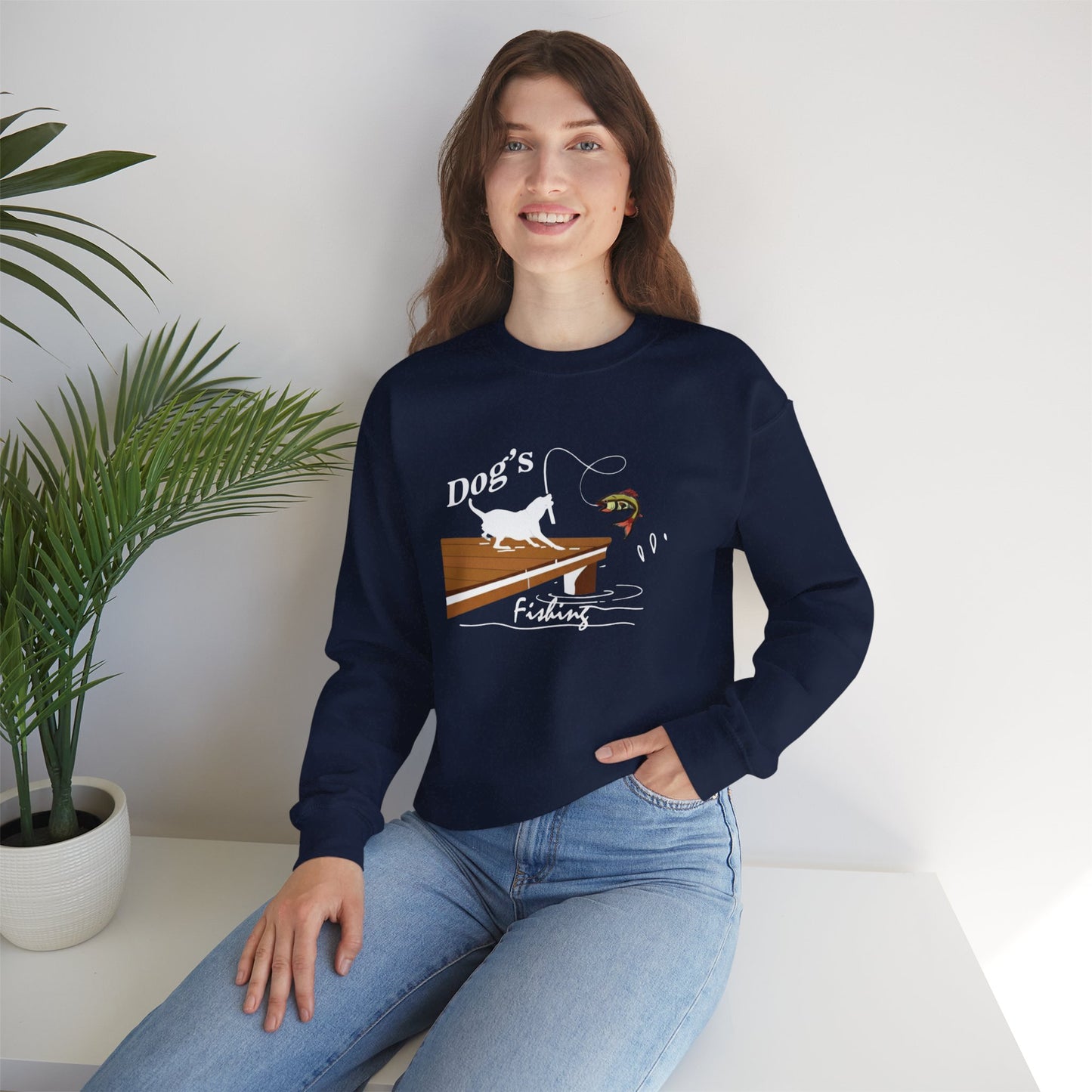 Dog's Fishing Trip Unisex Sweatshirt