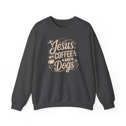 Jesus, Coffee, and Dogs Unisex Sweatshirt
