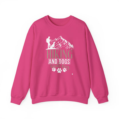Hiking and Dogs Kinda Day Unisex Sweatshirt
