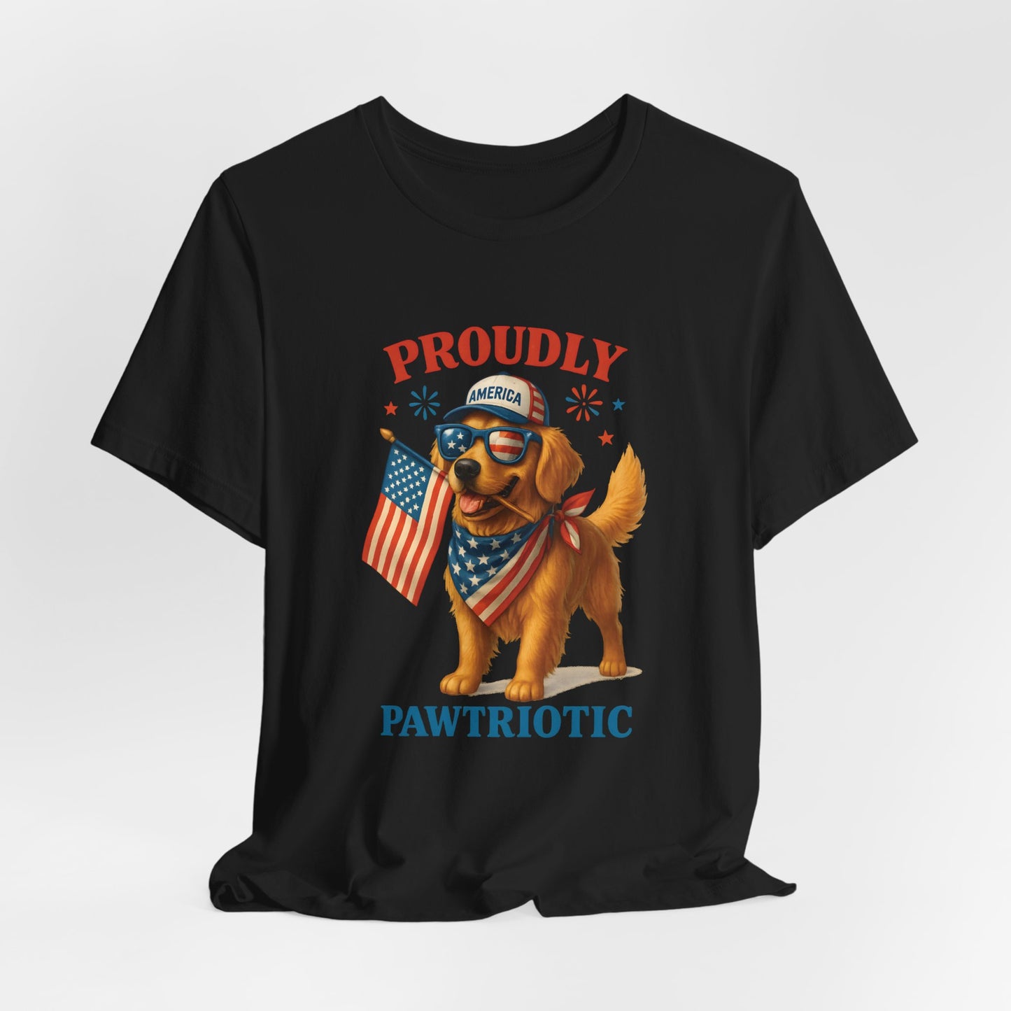 Proudly Pawtriotic Dog – Unisex Patriotic T-Shirt