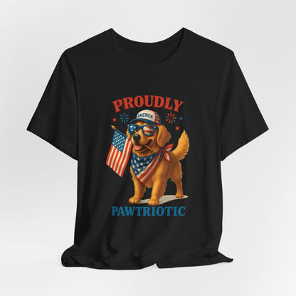Proudly Pawtriotic Dog – Unisex Patriotic T-Shirt