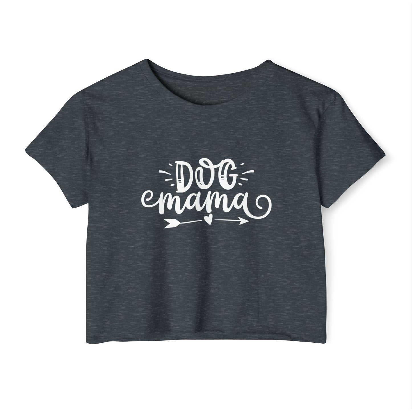 Dog Mama Crop Top – Cute Pet Lover Graphic Tee