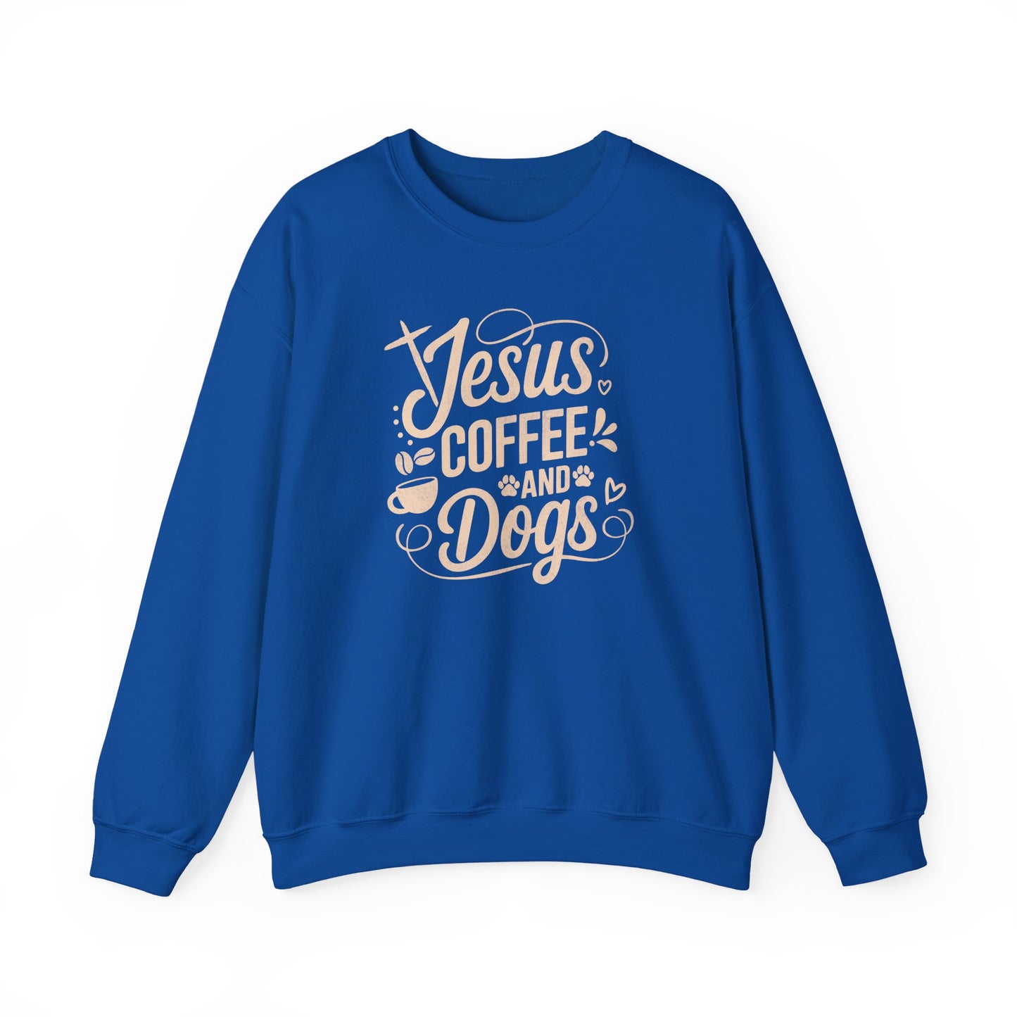 Jesus, Coffee, and Dogs Unisex Sweatshirt