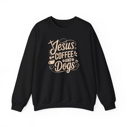Jesus, Coffee, and Dogs Unisex Sweatshirt