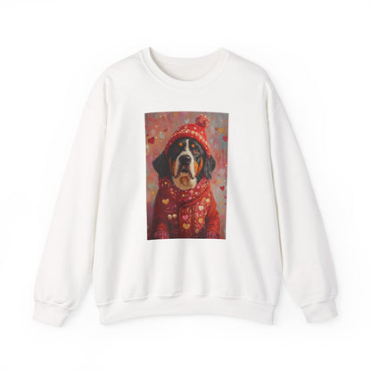 Bernese Love Sweatshirt | Valentine's Dog Sweater Art