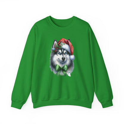 Husky Santa Sweatshirt | Festive Christmas Dog Sweater