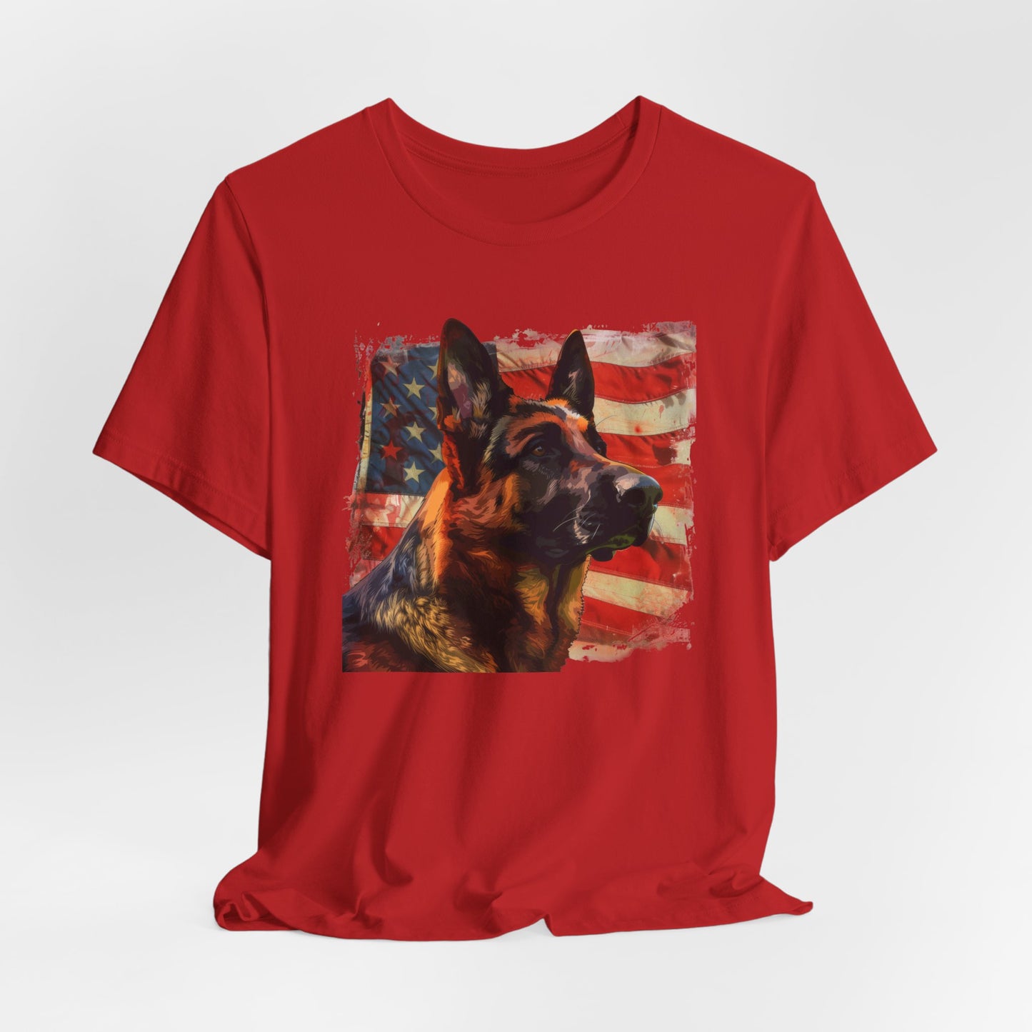German Shepherd Patriotic Unisex T-Shirt