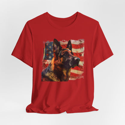 German Shepherd Patriotic Unisex T-Shirt