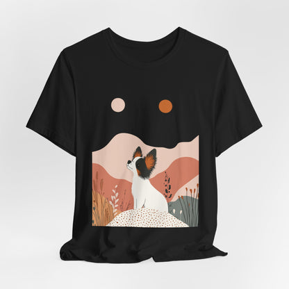Papillon Spirit – Unisex Artistic Dog T-Shirt