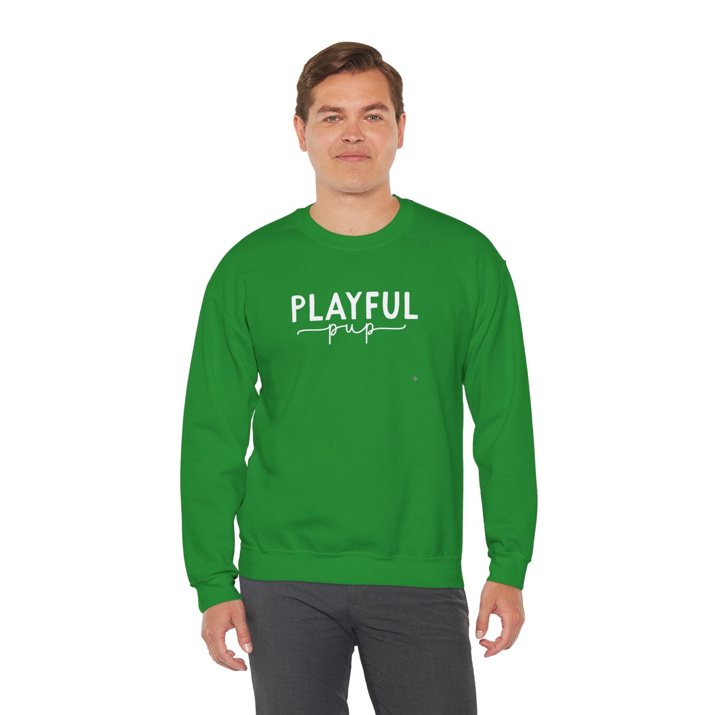 Playful Pup Unisex Sweatshirt | Minimalist Aesthetic Dog Gift