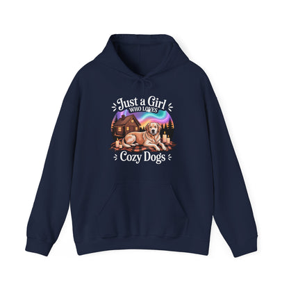 Girl Who Loves Cozy Dogs Hoodie | Cabin Life Sweater