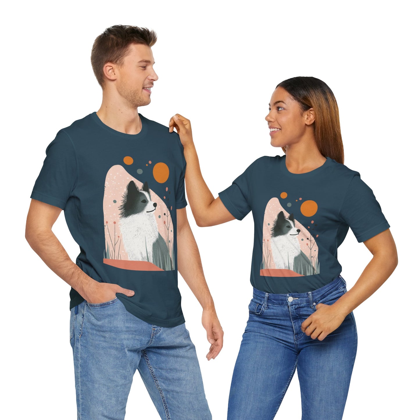 Keeshond Charm – Unisex Artistic Dog T-Shirt